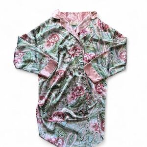 Floral Paisley Satin Blouse